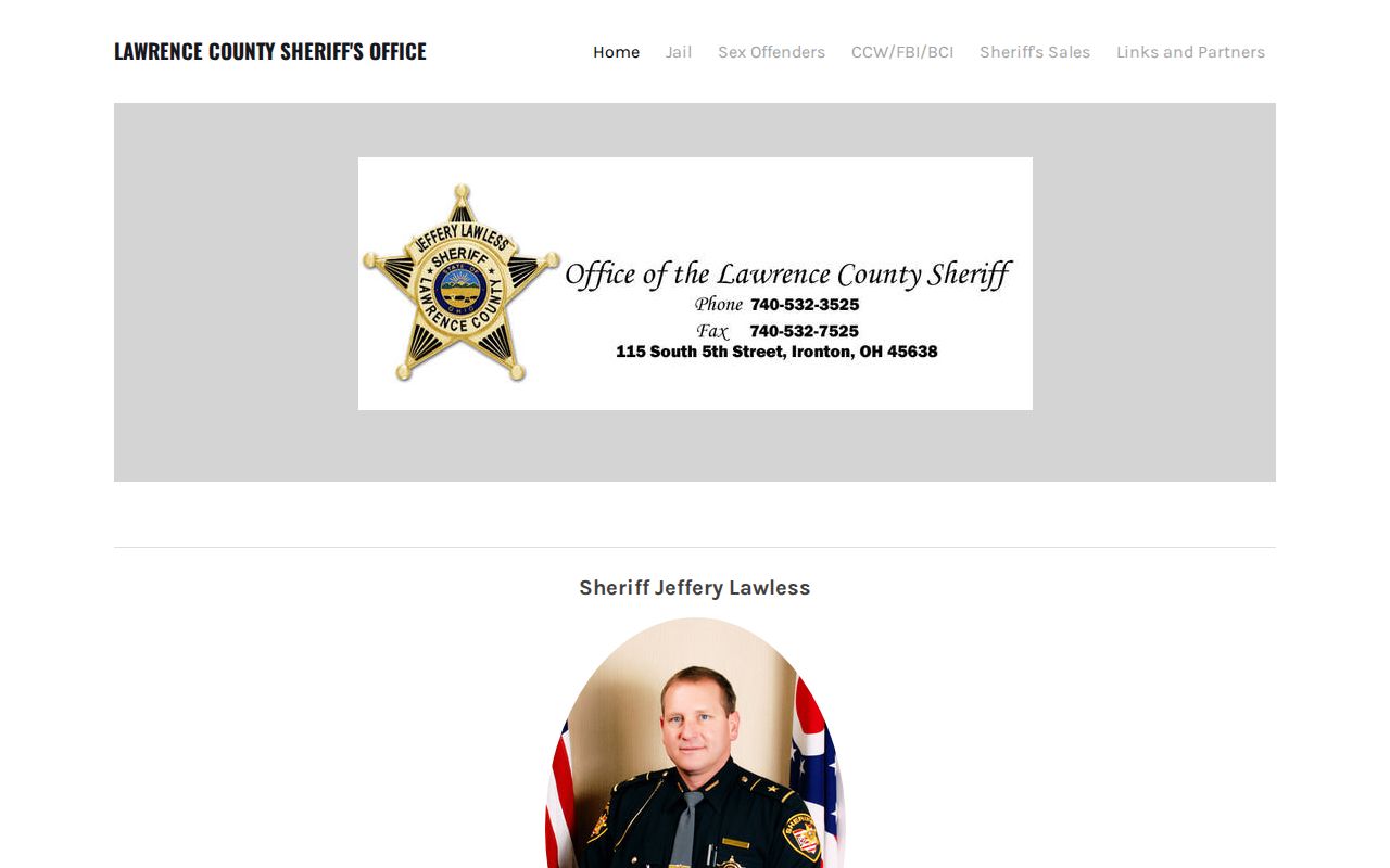 Lawrence County Sheriff's Office official booking-record source